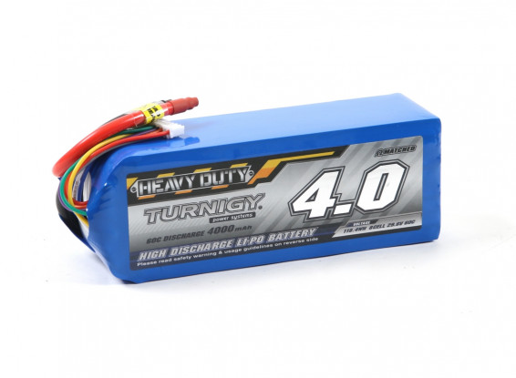 Turnigy Heavy Duty 4000mAh 8S 60C LiPo (XT90/EC5)